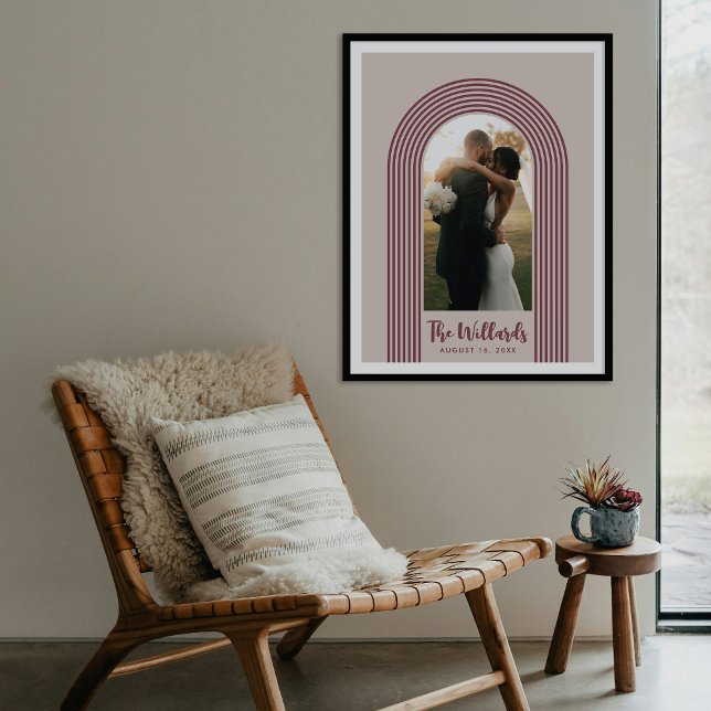 Plum Lombard Lines Arch Custom Photo Art Print Poster (Von Creator hochgeladen)