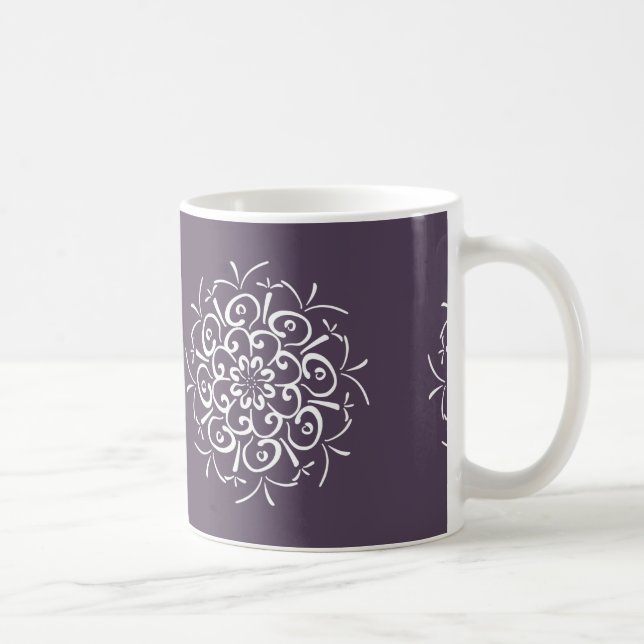Plum Mandala Kaffeetasse (Rechts)
