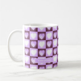 Plum Mauve Celestial Hearts Valentine’s Gift Kaffeetasse