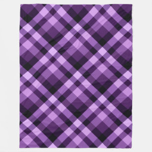 Plum moderne Plaid violet large couverture en pola