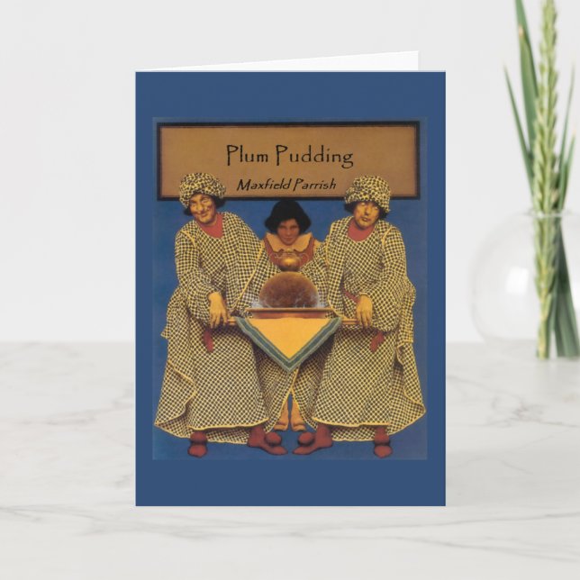"Plum Pudding", by Maxfield Parrish Karte (Vorderseite)