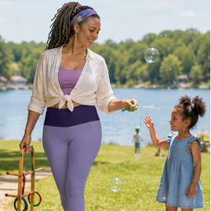 "PLUM PURRFECT" PERSONALISIEREN SIE HIGH-WAIST CAPRI LEGGINGS