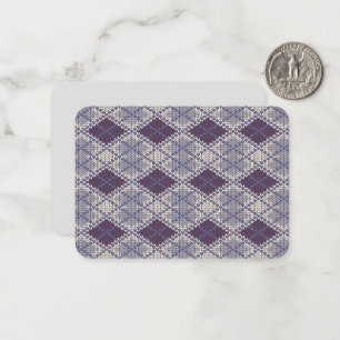 PLUM-RAUTE-STRICK 3.5x2.5 Flachkarte/Horizontal Mitteilungskarte