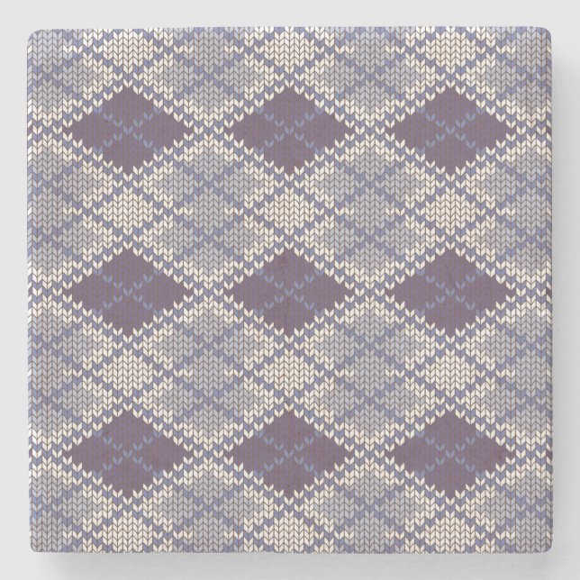 PLUM RAUTE STRICK Marmorstein Untersetzer (Vorderseite)