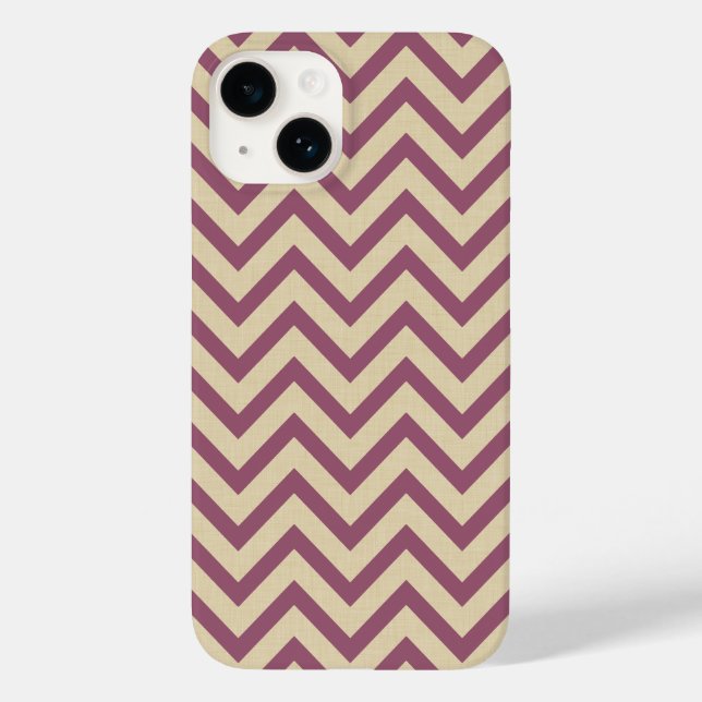 Plum Spice Moods Chevrons Case-Mate iPhone Hülle (Rückseite)