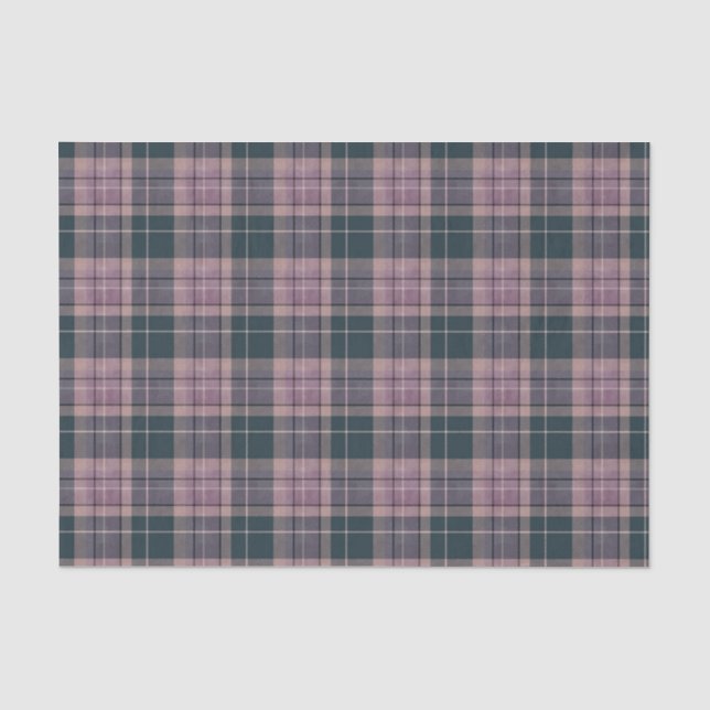 Plum tartan seidenpapier (Vorderseite)