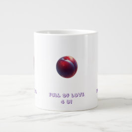 Plum Valentines Jumbo-Tasse