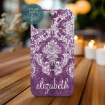Plum Vintag Damask Muster und Name title_seo2<br><div class="desc">Ein Vintages Muster mit einem trendigen Design mit Juwelenfarben und Eleganz. Elemente können leichter angepasst werden, wenn Sie zuerst alle Foto und Texte ersetzen. Wenn Ihre Kunst noch angepasst werden muss, klicken Sie auf die Schaltfläche Diese anpassen. Das bringt Sie zu einem Designbereich, wo Sie Dinge bewegen und sogar Schriftart...</div>