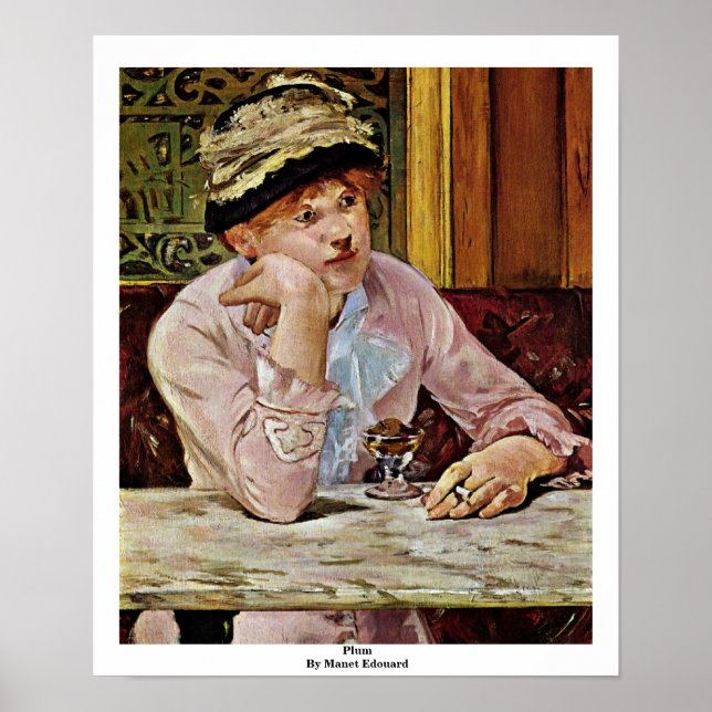 Plum von Manet Edouard Poster (Vorne)