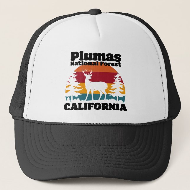 Plumas National Forest California Truckerkappe (Vorderseite)