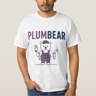 Plumbär – Lustiger Bär Klempner Wortspiel T-Shirt