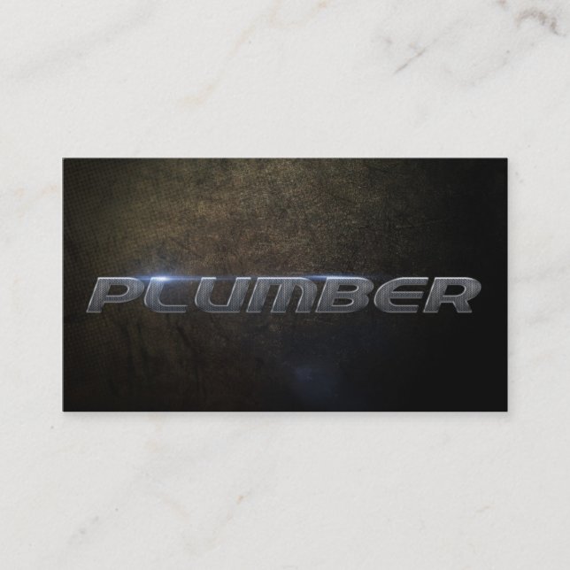 Plumber Business card Visitenkarte (Vorderseite)