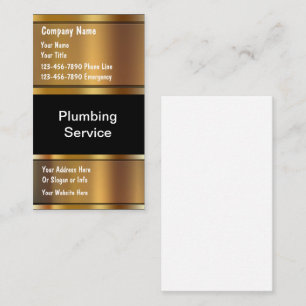 Plumber Business Cards Visitenkarte