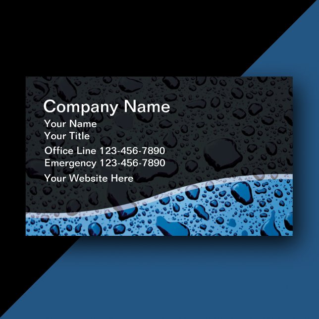 Plumber Business Cards Visitenkarte (Von Creator hochgeladen)