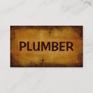 Plumber Carte de visite antique