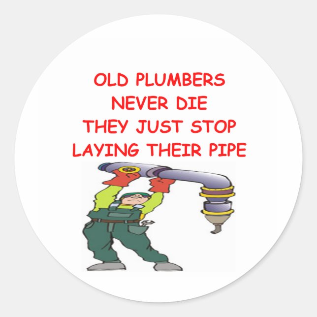 PLUMBER RUNDER AUFKLEBER (Vorderseite)
