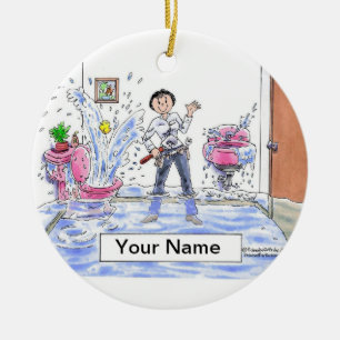 Plumber — Weiblich Keramikornament