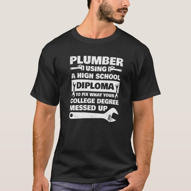 Plumbing For Men Women Master Plumber Handyman  7 T-Shirt (Vorderseite)