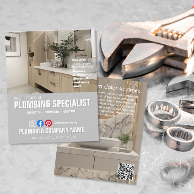 PLUMBING SPECIALIST Klempnerküche Badezimmer Flyer (Von Creator hochgeladen)