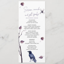 PLUMBLACK CROW SPIDER AUTUMNBLÄTTEN HALLOWEEN