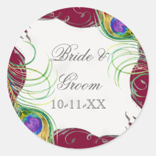 Plume de paon en perles - Stickers de phoques Mari