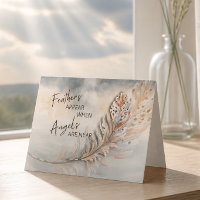 Plume Inspirant & Citation d'Ange Aquarelle