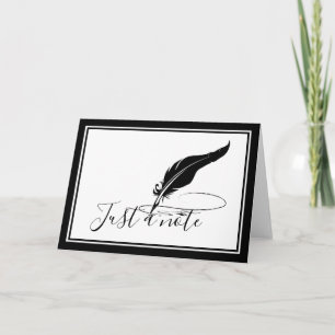 Plume personnalisée sur carte
