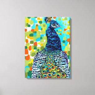 Plumed Pfau II Leinwanddruck