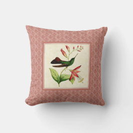 Plumeleteer Kolibri-Damast-Kissen Kissen