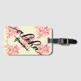 Plumeria-Aloha Hawaii-Taschen-Umbauten Gepäckanhänger