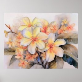 Plumeria and Muschel Ginger Poster