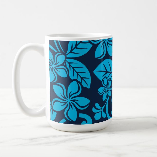 PLUMERIA (Blau x 2) Kaffeetasse (Links)
