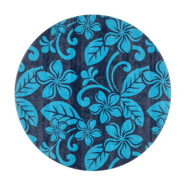 ?PLUMERIA (Blau x 2) Schneidebrett (Vorderseite)