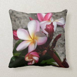 Plumeria-Blumen-Kissen Kissen