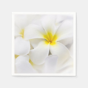 Plumeria-Blumenhawaiischer Frangipani-BlumenBlume Serviette