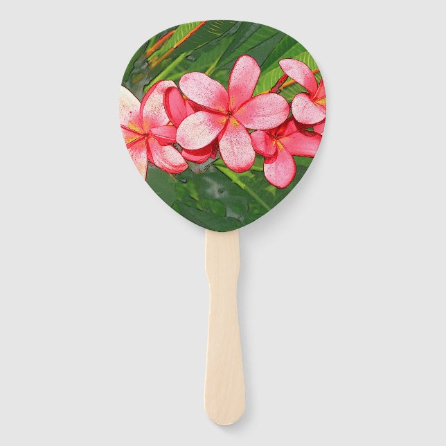 Plumeria Fächer (Vorderseite)