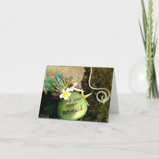 Plumeria Foto Art Notecard Karte