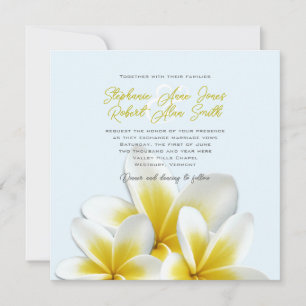 Plumeria Frangipani Tropische Hochzeitseinladungen Einladung