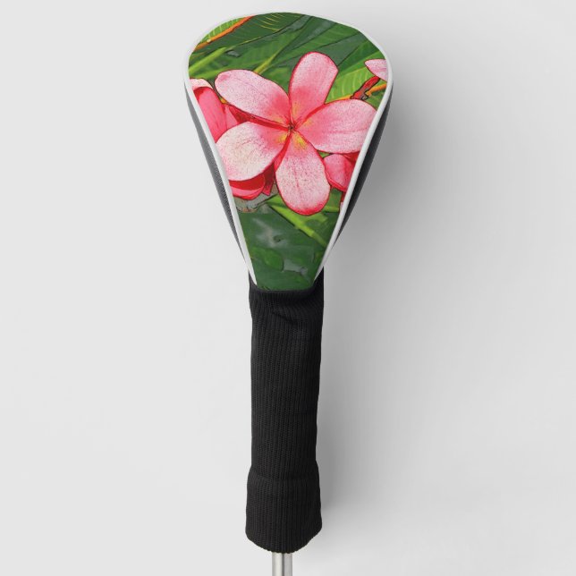 Plumeria Golf Headcover (Vorderseite)