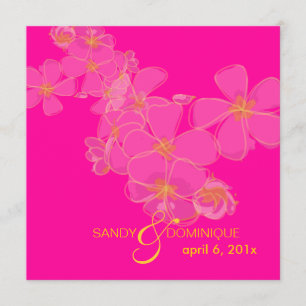 Plumeria / Heissrosa Luau/Abschluss/Hochzeit Einladung