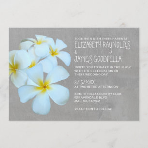 Plumeria-Hochzeits-Einladungen Einladung