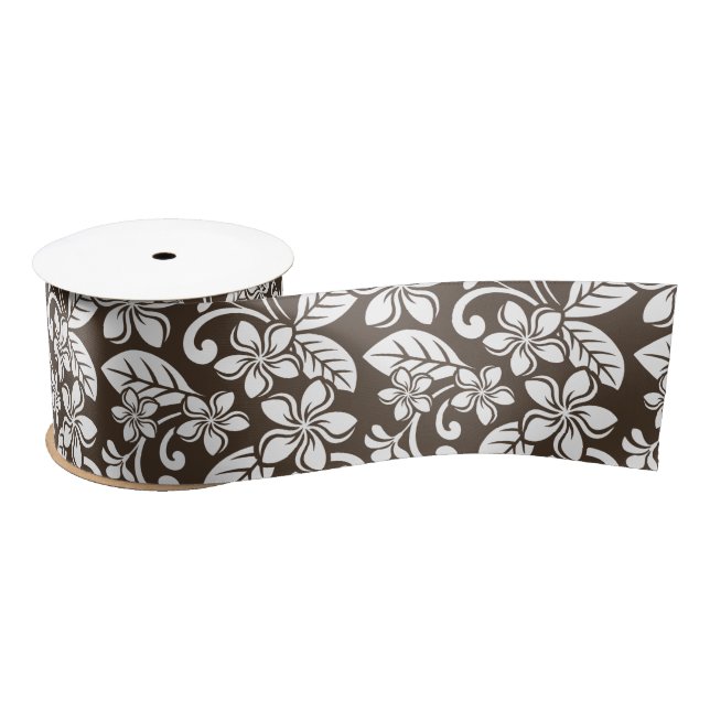 PLUMERIA (KAFFEE BROWN) SATINBAND (Spule)