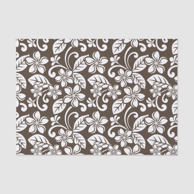 PLUMERIA (KAFFEE BROWN) SEIDENPAPIER (Vorderseite)