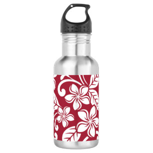 PLUMERIA (KARDINAL ROT) EDELSTAHLFLASCHE