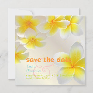 Plumeria leis/Save the Date Save The Date