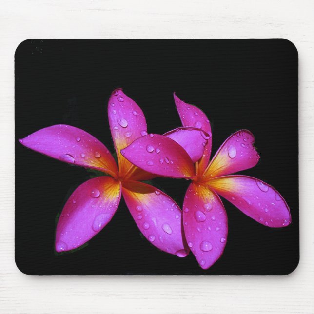 Plumeria lila mousepad (Vorne)