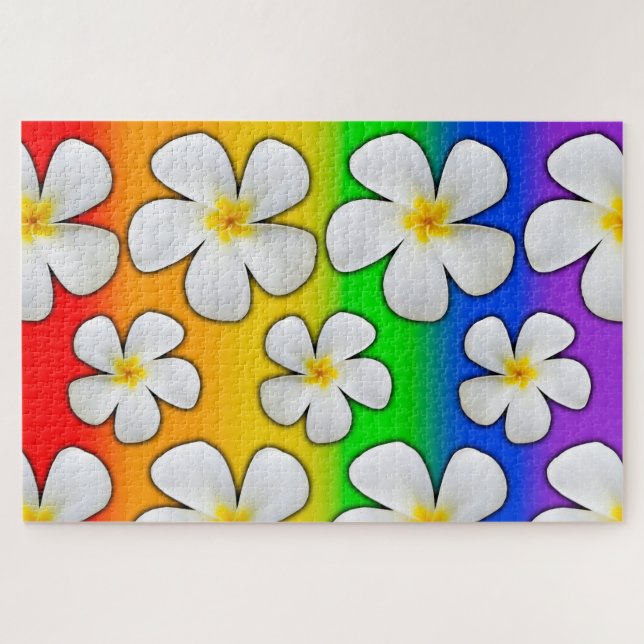 Plumeria mit Rainbow Colors 1014, (Horizontal)
