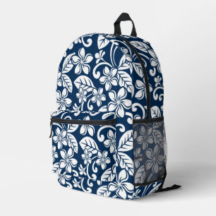 PLUMERIA-MUSTER AUF DER INSEL BEDRUCKTER RUCKSACK