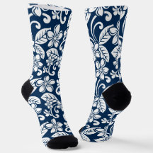 PLUMERIA (NAVY BLUE)