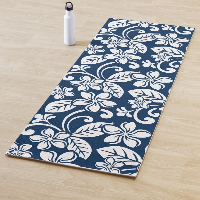 PLUMERIA (NAVY BLUE) YOGAMATTE (Beispiel)
